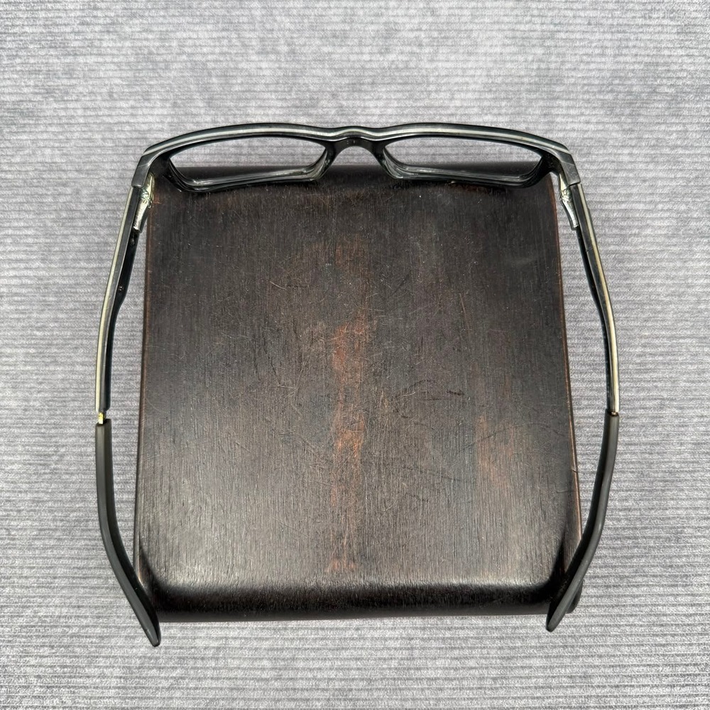 Oakley Bucket Black Rectangular Y2k Eyeglasses Frames Lightning Bolt Pattern - Picture 9 of 12